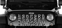 Leopard Animal Print Grey and Black Grille Insert - Goats Trail