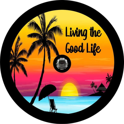 Living the Good Life Spare Tire Cover Cover with back up camera for JL/Bronco / 