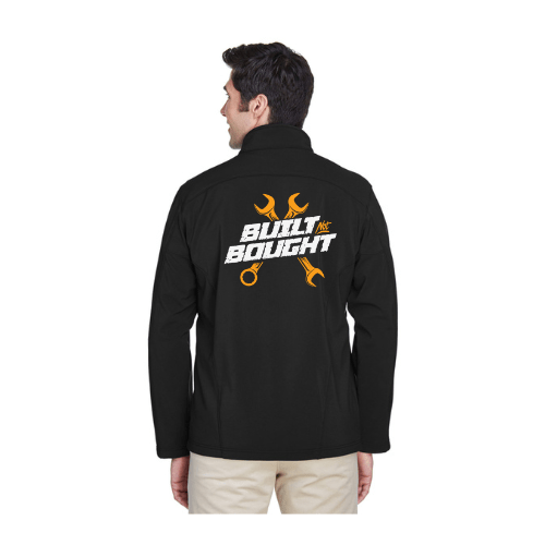 Men's Tall Fleece Soft Shell Jacket-Built Not Bought Men's Big and Tall Jacket