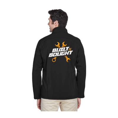 Men's Tall Fleece Soft Shell Jacket-Built Not Bought Men's Big and Tall Jacket