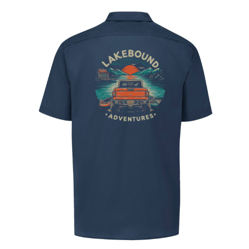 Men's Lakebound Adventures Dickies Workshirt - Goats Trail Off-Road Apparel Company