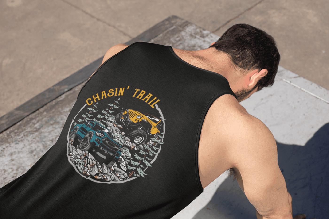 Men's Off Road Muscle Tank Top - Goats Trail