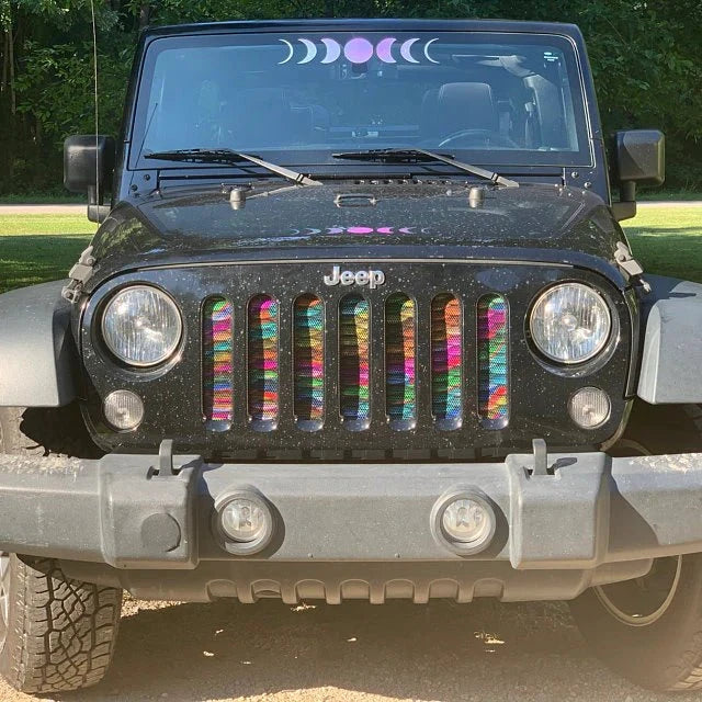 Mermaid Ombre Scale Grille Insert Jeep Grille Insert