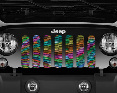 Mermaid Ombre Scale Jeep Grille Insert - Goats Trail
