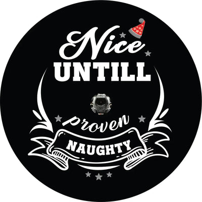 Naughty, Nice Christmas Spare Tire Cover - Goats Trail