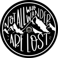 Not All Who Wander are Lost Spare Tire Cover - Goats Trail