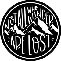 Not All Who Wander are Lost Spare Tire Cover - Goats Trail