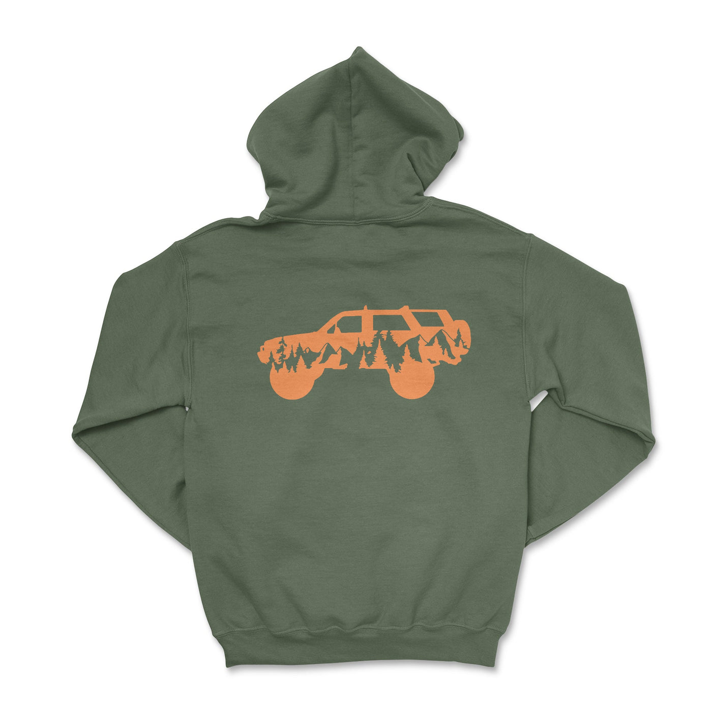 Orange 4Runner Hooded Sweatshirt - Goats Trail Off-Road Apparel Company