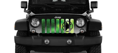 Oscar Mike Green Ombre Jeep Grille Insert - Goats Trail Off-Road Apparel Company