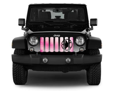 Oscar Mike Pink Ombre Grille Insert Jeep Grille Insert