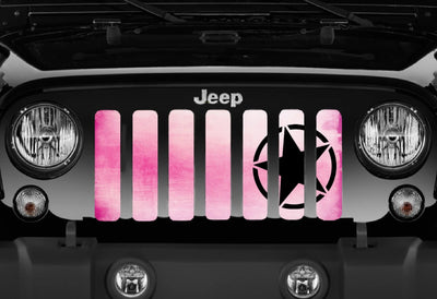 Oscar Mike Pink Ombre Jeep Grille Insert - Goats Trail Off-Road Apparel Company
