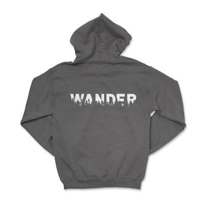 Overlanding Wander Hoodie-Go Explore the Outdoors! Dark Heather / Small Hooded Sweatshirt