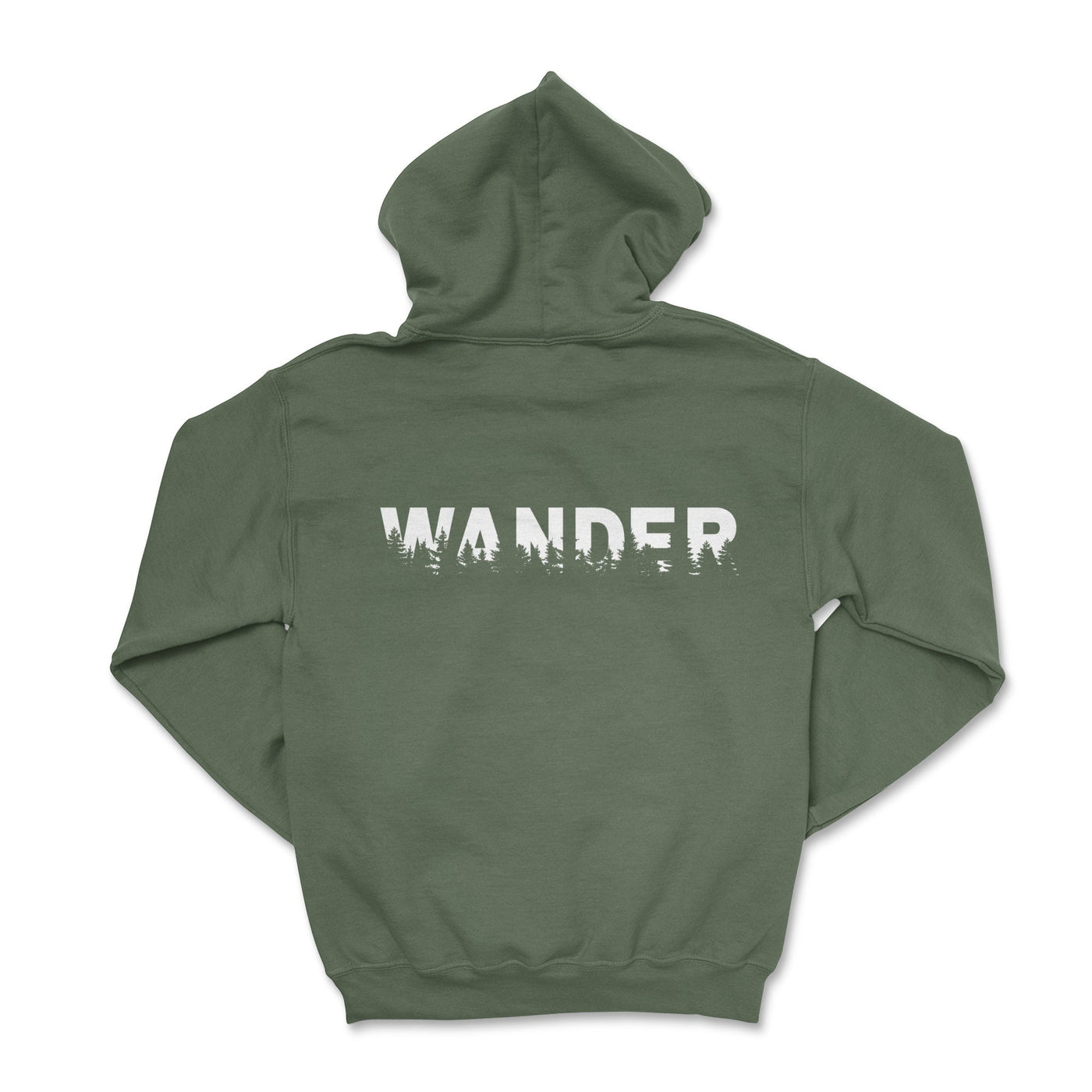 Overlanding Wander Hoodie-Go Explore the Outdoors! Military Green / Small Hooded Sweatshirt