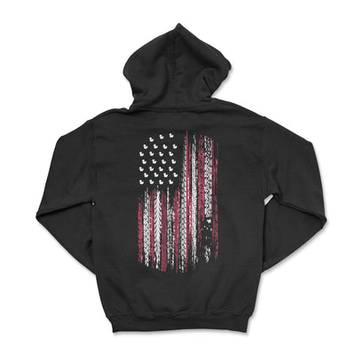 Patriotic American Flag Duck Zip-Up Hoodie - Goats Trail Off-Road Apparel Company