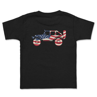 Patriotic Jeep Youth Tee - Goats Trail