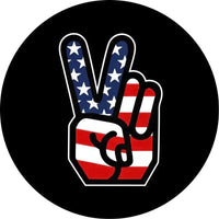Patriotic Wave Spare Tire Cover - Goats Trail