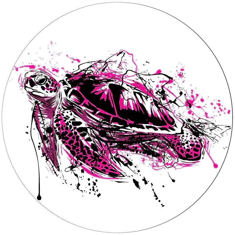 Pink Turtle Spare Tire Cover - Goats Trail