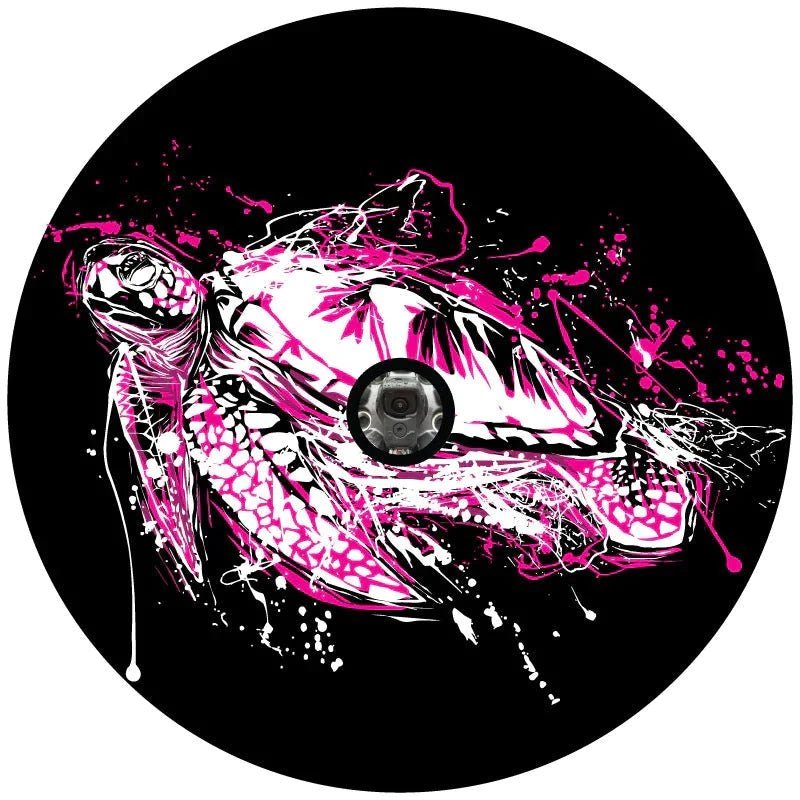Pink Turtle Spare Tire Cover - Goats Trail