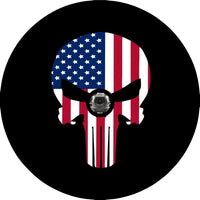 Punisher American Flag Spare Tire Cover - Goats Trail