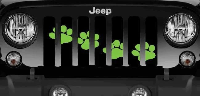 Puppy Love Cute Colorful Paws Grille Insert - Goats Trail