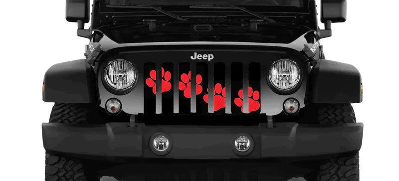 Puppy Love Cute Colorful Paws Grille Insert - Goats Trail