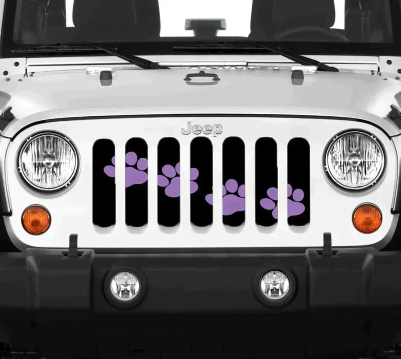 Puppy Love Cute Colorful Paws Grille Insert - Goats Trail