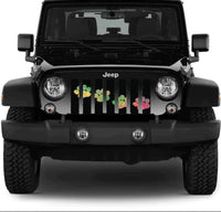 Puppy Love Cute Colorful Paws Grille Insert - Goats Trail