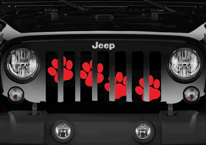 Puppy Love Cute Colorful Paws Grille Insert - Goats Trail