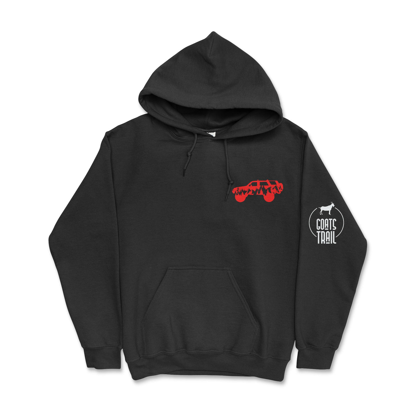 Red 4Runner Off-Road Hooded Sweatshirt - Goats Trail Off-Road Apparel Company