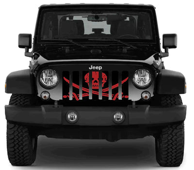Red Pirate Jeep Grille Insert - Goats Trail