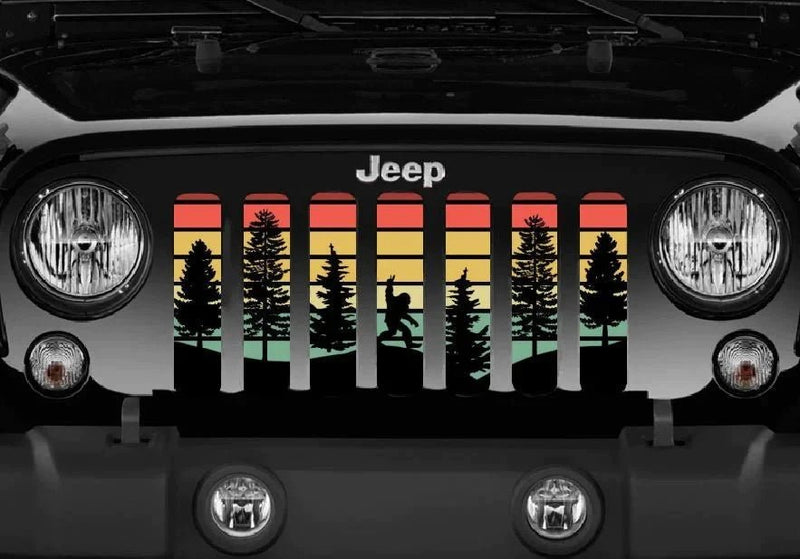 Retro Bigfoot Hide and Seek Champion Grille Insert - Goats Trail