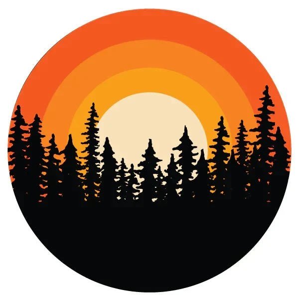 Retro Ombre Sunset Spare Tire Cover - Goats Trail