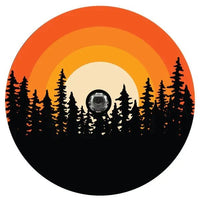 Retro Ombre Sunset Spare Tire Cover - Goats Trail