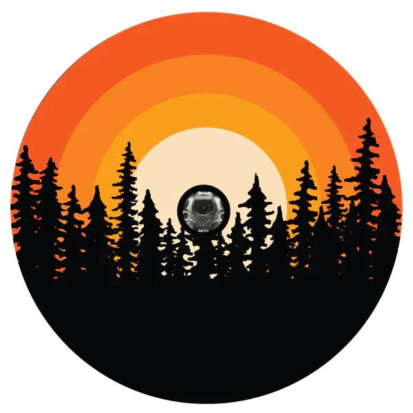 Retro Ombre Sunset Spare Tire Cover - Goats Trail