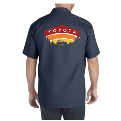 Retro Toyota Dickies Work Shirt - Goats Trail Off-Road Apparel Company
