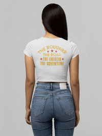 Rough Roads and Great Adventures Crop Top - Goats Trail