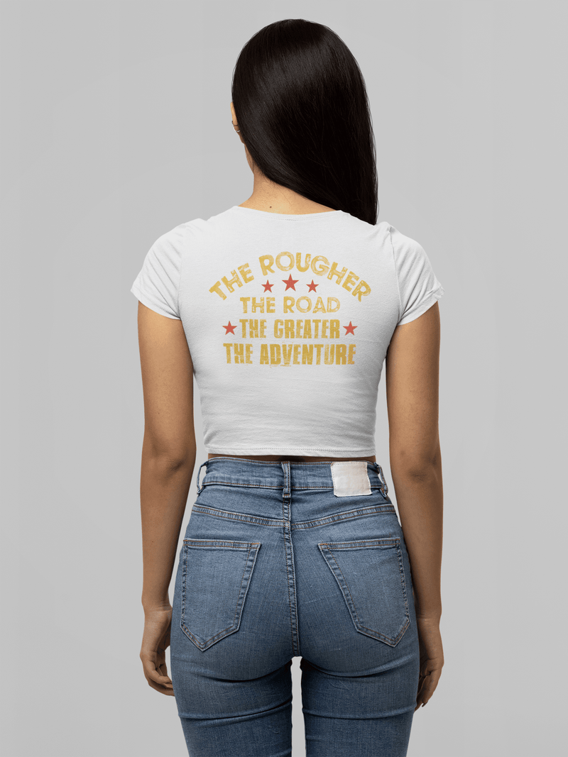 Rough Roads and Great Adventures Crop Top - Goats Trail