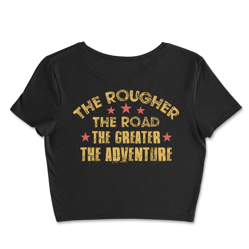 Rough Roads and Great Adventures Crop Top - Goats Trail