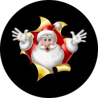 Santa is Out of the Bag Spare Tire Cover - Goats Trail