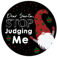 Santa Stop Judging Me Spare Tire Cover - Goats Trail