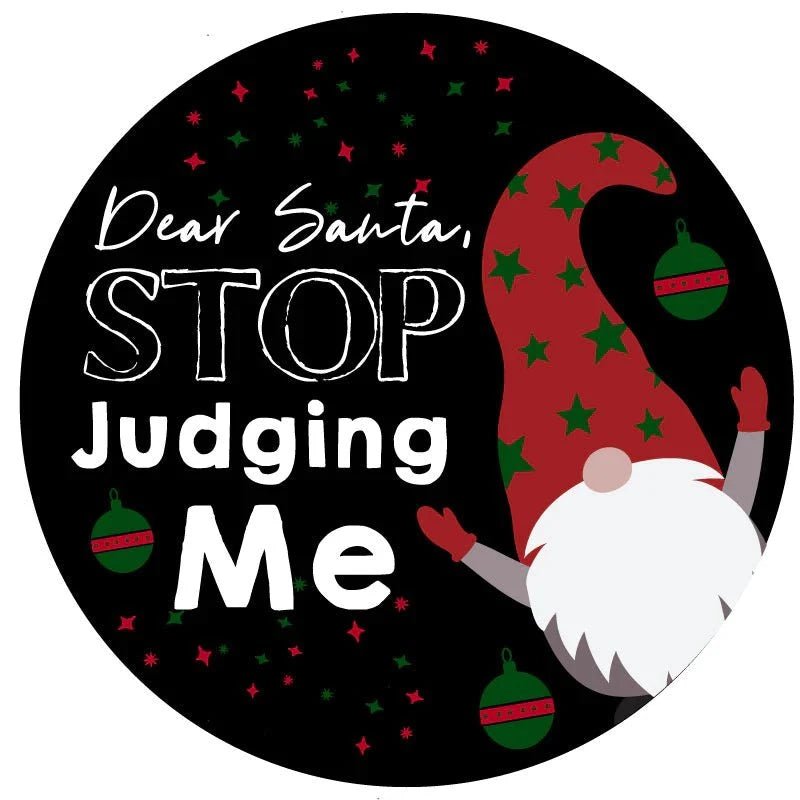 Santa Stop Judging Me Spare Tire Cover - Goats Trail
