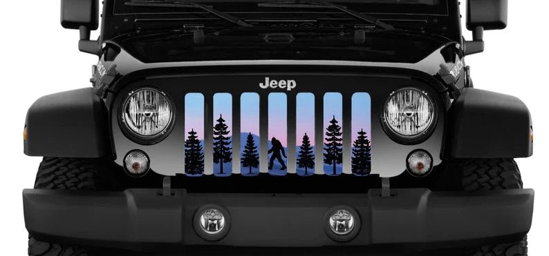 Sasquatch Purple Mountain Jeep Grille Insert - Goats Trail Off-Road Apparel Company