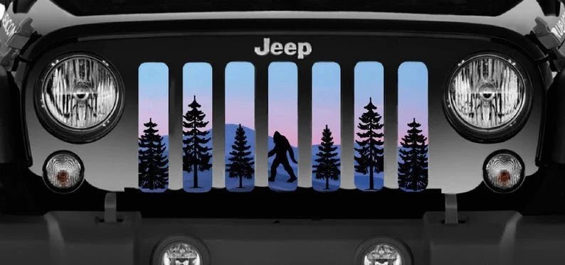 Sasquatch Purple Wilderness Mountain Grille Insert - Goats Trail