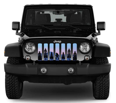 Sasquatch Purple Wilderness Mountain Grille Insert Jeep Grille Insert