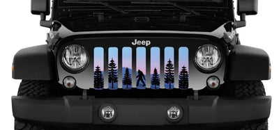 Sasquatch Purple Wilderness Mountain Grille Insert Jeep Grille Insert
