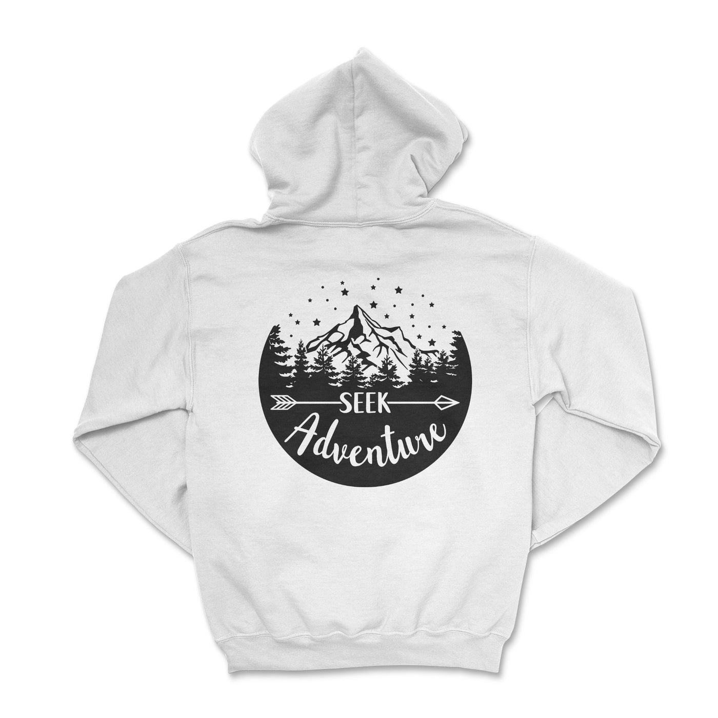 Seek Adventure Camping Hoodie-Not All Who Wander Are Lost White / Small Hooded Sweatshirt