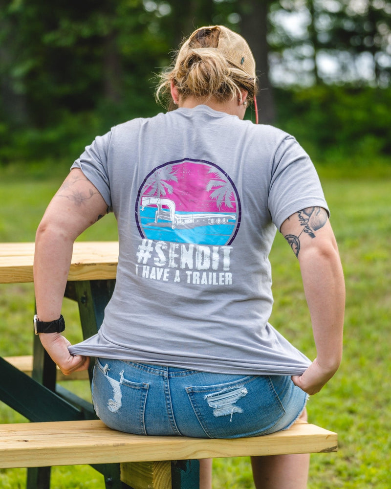 SEND IT I Have a Trailer Retro Shirt - Goats Trail