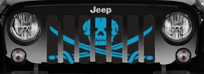 Set Sail Pirate Themed Grille Insert - Multi Color Options - Goats Trail