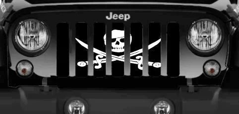Set Sail Pirate Themed Grille Insert - Multi Color Options - Goats Trail