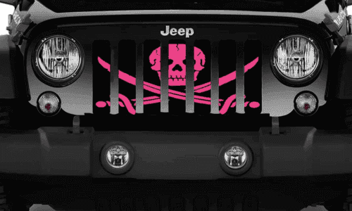 Set Sail Pirate Themed Grille Insert - Multi Color Options - Goats Trail